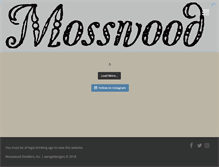 Tablet Screenshot of drinkmosswood.com